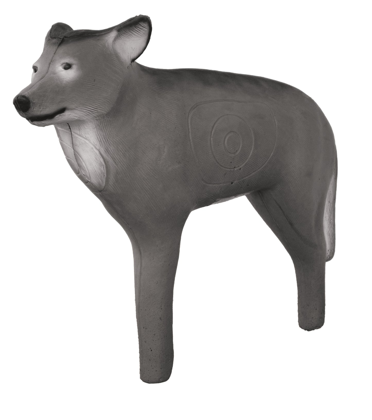Lifelike Gray Coyote Foam 3D Archery Target for Enhanced Field Practice