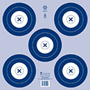 Maple Leaf 40cm NFAA 5 Spot Paper Target Face