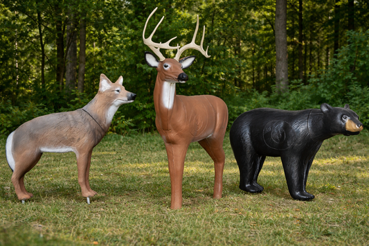 Ultimate 4-Target Archery Bundle – Realistic 3D Deer, Bear, Coyote & Opossum Targets