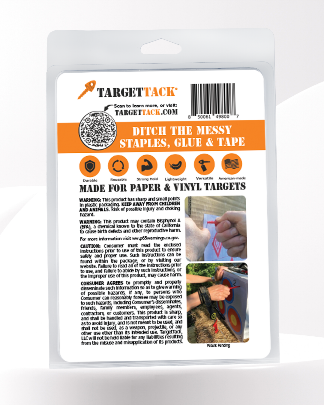 3-Inch 12-Pack of TargetTacks®