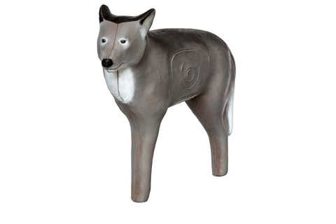 Lifelike Gray Coyote Foam 3D Archery Target for Enhanced Field Practice