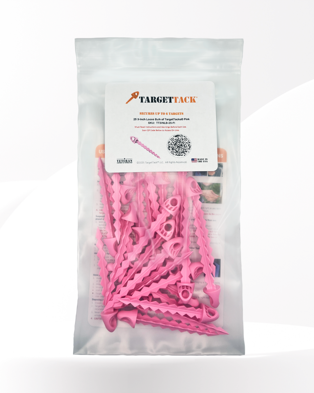 25 3-Inch Loose Bulk of TargetTacks®