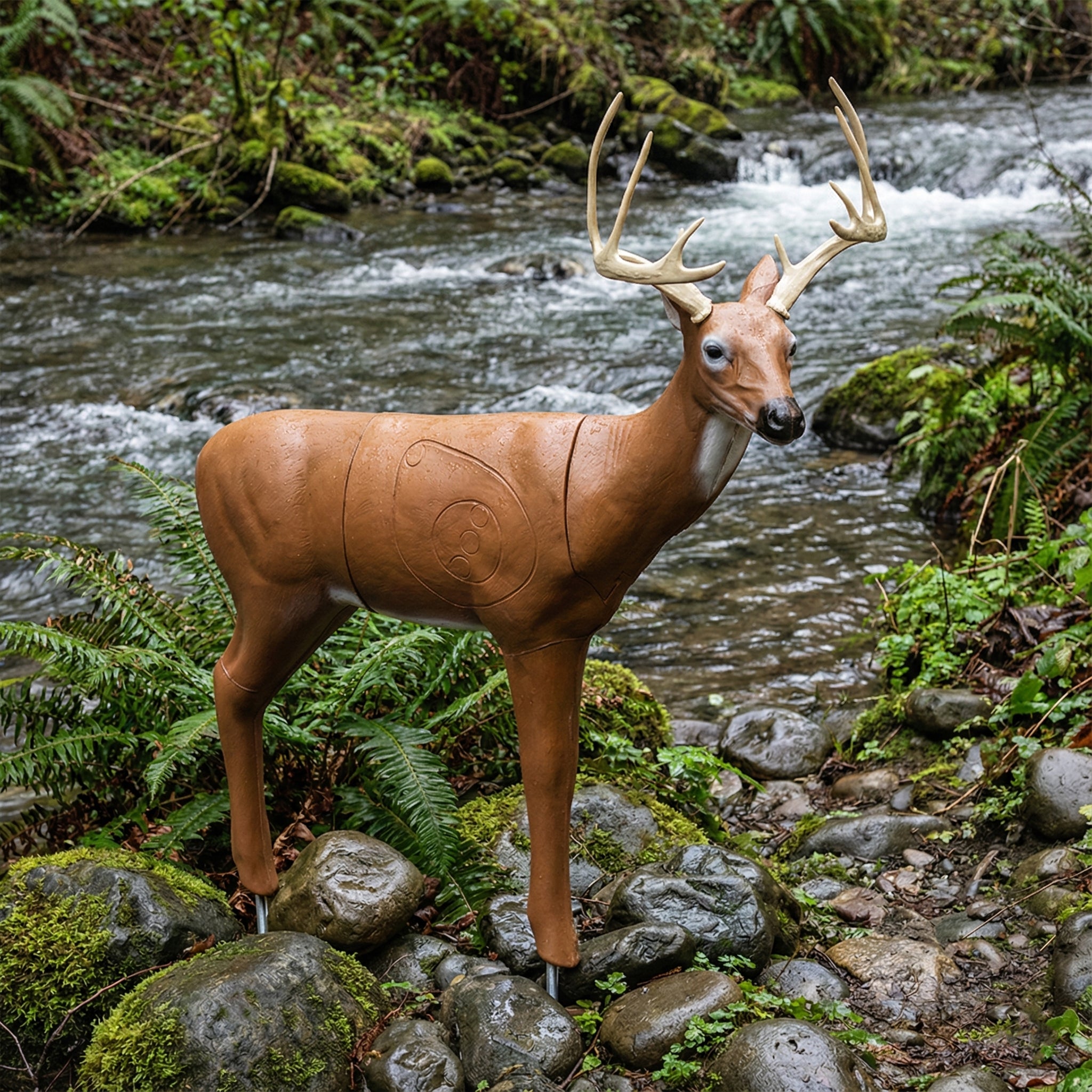 Real Wild 3D Medium Series Sneak Deer Archery Target with EZ Pull