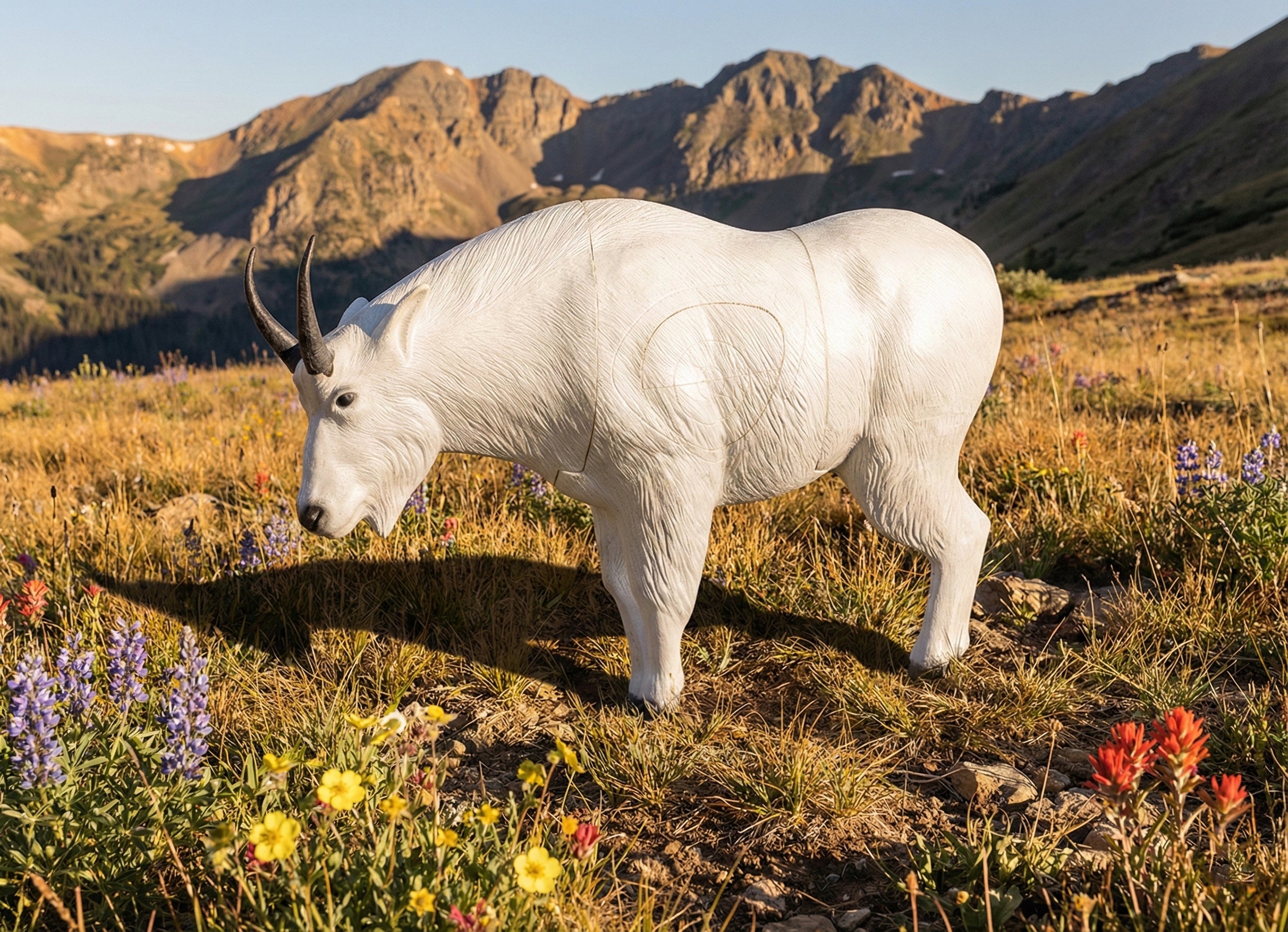 Real Wild 3D Mountain Goat Foam Archery Target – BIGshot Archery