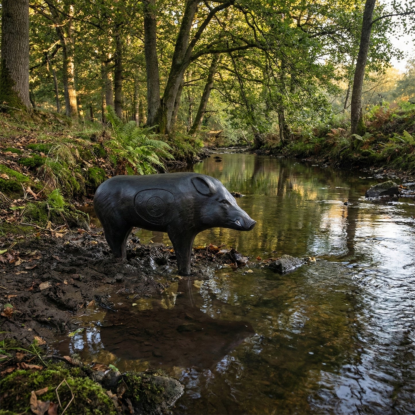 Real Wild 3D Black Boar Archery Target with EZ Pull Foam