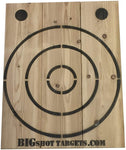 Wooden Axe Throwing Target with Bottle Opener