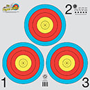 Maple Leaf FT-40cm 3 Spot Grey "Vegas" Paper Target Face